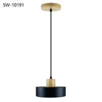 Luminaire d'intérieur moderne de style nordique, lampe moderne noire à brancher, luminaire suspendu LED pour salle à manger et cuisine