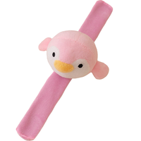 Bracelet à pression en peluche ours mignon, vente en gros d'usine, anneau de poignet anti-stress rembourré en coton PP, petit cadeau de récompense pour enfants et étudiants