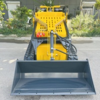 Vente directe usine Chine : Chargeurs frontaux compacts sur roues ou sur chenilles, mini-chargeuses compactes à direction par déplacement