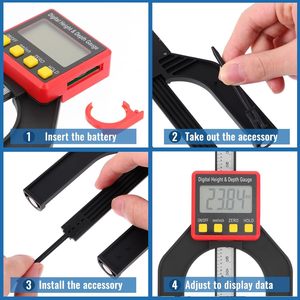 Marcle Digital Height Depth Gauge 0-130mm High Accuracy Woodworking Measurement Tool - Product Image 4