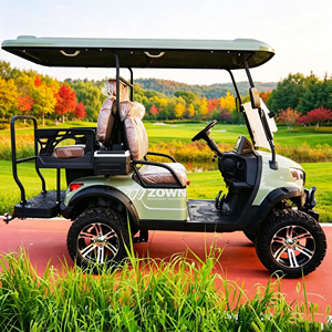 Voiturette de golf électrique 2+2 places, moteur américain haute performance 4KW, batterie au lithium, vitesse 30km/h, couleurs personnalisées, autonomie 50-70km - Product Image 6