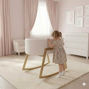 Cuna Mecedora de Alta Gama para Bebés, Cuna Mecedora para Uso Doméstico, Cuna Mecedora para Bebés - Product Image 6