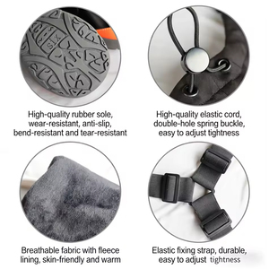 Botas Reflectantes Impermeables para Perros y Arnés con Tirantes para las Patas, Más Vendidas - Product Image 4