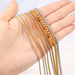 1.5mm 2.5mm 3.5mm 4mm boîte en acier inoxydable chaîne en or bijoux à bricoler soi-même collier Bracelet faisant <span class=keywords><strong>des</strong></span> accessoires - Product Image 3