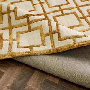 Tapis décoratif durable en laine tuftée à la main texturé à la main avec boucle en viscose et antidérapant lavable pour les maisons élégantes - Product Image 3