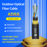 Cable de Fibra Óptica Blindado Personalizado de 12, 24, 48 Núcleos, Cable de Internet para Exteriores, Bobina Negra, Cables de Comunicación de Fibra