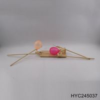 Marionetas de esgrima de madera hechas a mano Juego de batalla de robot de madera para 2 jugadores