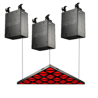 Triangle cinétique professionnel lumière de scène led Triangle magique plafond DMX équipement panneau lumière cinétique pour Dj disque pixel levage