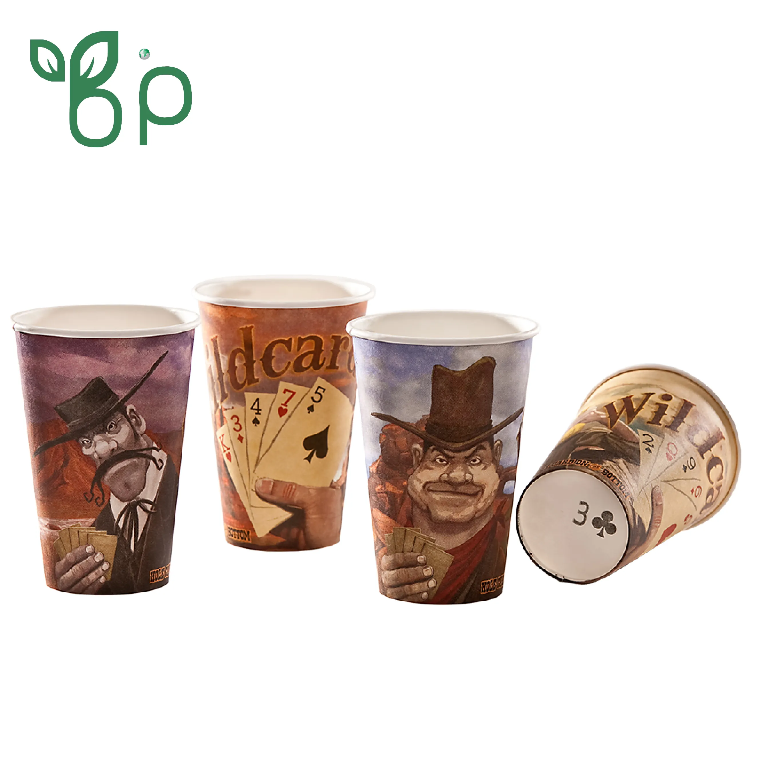 Iso Gecertificeerd Papier Cups Dubbele Muur, Cartoon Cup Hot Drinken En Afhaalmaaltijden Cup Fabrikant