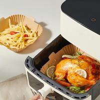 Papier sulfurisé carré en forme d'oreille pour friteuse à air, papier spécial barbecue, papier sulfurisé en silicone de qualité alimentaire, papier de cuisson, papier absorbant l'huile