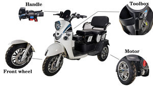 Vélo électrique 72V à <span class=keywords><strong>3</strong></span> <span class=keywords><strong>roues</strong></span>, best-seller, vélo de ville 2 places, cyclomoteur adulte, tricycle électrique pas cher, trottinette électrique - Product Image 5