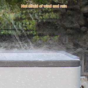 Boîte d'armoire <span class=keywords><strong>de</strong></span> rangement extérieure portable <span class=keywords><strong>de</strong></span> <span class=keywords><strong>jardin</strong></span> blanc <span class=keywords><strong>de</strong></span> résistance aux intempéries pratique <span class=keywords><strong>de</strong></span> qualité supérieure avec construction en plastique durable - Product Image 5