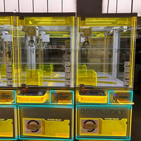 Machine à grue à griffes en métal à pièces de monnaie pour enfants-Distributeur de prix avec kit en peluche et cartes de collection
