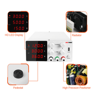 Alimentation CC réglable NICE-POWER SPS-W1203 120V 3A simple 360W CE FCC pour laboratoire, banc de travail, anodisation stabilisée