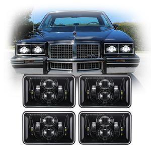 Faros Delanteros LED 4x6 Aprobados por el DOT para Pontiac <span class=keywords><strong>Grand</strong></span> Prix 1978-1987, Accesorios para Pontiac Firebird 1977-1981, Piezas para Autos Clásicos - Product Image 1