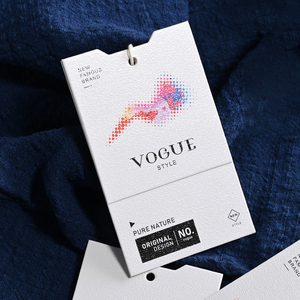 Cao cấp đặc biệt quần áo giấy treo <span class=keywords><strong>tag</strong></span> tùy chỉnh-thực hiện quần áo nhãn cho logo và thương hiệu - Product Image 4