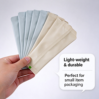 Sachet d'emballage thermoscellable en aluminium composite, couleur unie, avec fermeture éclair, imprimé sur mesure, résistant à l'humidité, pour la vente en gros