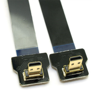 FPV en ángulo hacia abajo de 90 grados, Mini HDMI macho a HDMI macho, Cable plano FPC de 50cm para multicóptero, enchufe de reproducción de fotografía aérea - Product Image 3