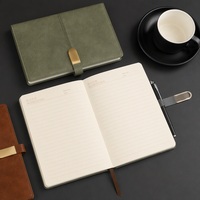 Carnet A5 en cuir PU personnalisable avec boucle métallique, couverture rigide, agenda professionnel, papeterie, cadeau de bureau ou scolaire, journal à pages lignées