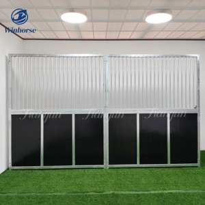 手ごろな価格の馬のストールキットモジュラー耐久性のある安定したパネルポータブル馬箱農場用プロフェッショナルソリューション - Product Image 5