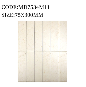 MD7534M05 Azulejos de Porcelana Color Amarillo Tierra de 75*300mm para Interiores, Azulejos de Pared para Aislamiento Térmico, <span class=keywords><strong>Familia</strong></span> Verde - Product Image 5