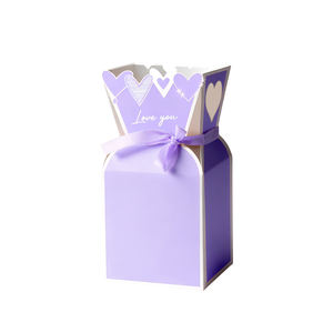 INUNION Vase à fleurs en carton léger avec <span class=keywords><strong>film</strong></span> romantique en forme de cœur à l'intérieur, multicolores, imperméable, boîte d'emballage pour bouquet de fleurs - Product Image 5