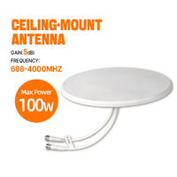 Antenne de plafond à couverture intérieure complète 698-4000 MHz, design fin, antenne omnidirectionnelle pour réseau mobile 2G 3G 4G 5G
