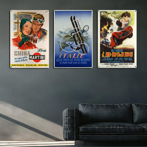 Nuovo arrivo stile italiano Poster in metallo Vintage colorato piatto di latta segno da parete per soggiorno mostra dipinta in Italia targa - Product Image 2