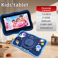 Tablette éducative Android 7 pouces pour enfants Summer Eclipse Astronaut, 2 Go 32 Go, avec lunettes solaires, Wi-Fi, GPS, déverrouillage facial, nouveau MTK, vente en gros