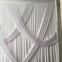 SIMPSON 10ft X 10ft Drapé de scène en Spandex 190gsm de haute qualité pour mariage et banquet, Vente en gros