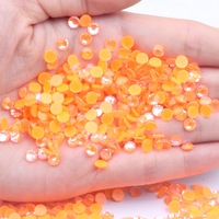 YWJC 10 Warna SS6-SS30 Glitter Flat Back DIY Kristal Rhinestones AB Berkilau Luminous Rhinestones Seni Kuku Kristal