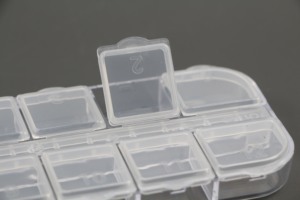 12 Grid Transparent <b>Nail</b> Art Decoration Plastic Box Glitter Rhinestone Salon Manicure Container Storage Organizer Tool <b>Case</b> - Product Image 4