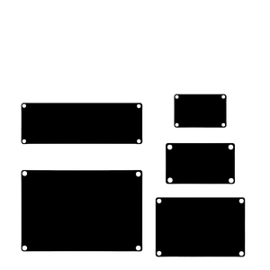 لوحة اسم معدنية من الألومنيوم المؤكسد باللونين الوردي والأسود، شعار تجاري مصبوب، علامة تعريف للمعدات الآلية - Product Image 6