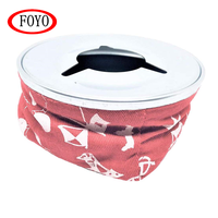 Cendrier coupe-vent FOYO en acier inoxydable 304, base antidérapante en forme de sac à poussière, stable contre le vent et les chutes, accessoire pour bateau/yacht/kayak/embarcation