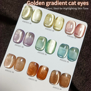AILANUO ยาทาเล็บเจล 9 สี OEM & ODM 15 มล. ยาทาเล็บแบบ 3 มิติ ลายตาแมว ยาทาเล็บยูวี แอลอีดี แบบลอกออกได้ รับผลิตแบรนด์ส่วนตัว - Product Image 4