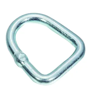 O-ring in ottone massiccio saldato con anello a d in metallo forgiato a triangolo