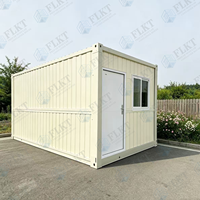 FLKT Maison conteneur pliable et modulaire préfabriquée, design moderne, pour jardin, cabane d'invités autonome