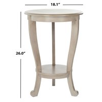 Table d'appoint ronde en bois massif à 2 niveaux Table d'appoint en cercle de ferme pour salon