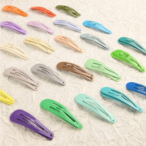 Venta al por mayor caliente de 5cm colorido pequeño lindo Mini pasadores de Metal pinzas para el cabello para bebés niñas niños pelo fino - Product Image 2