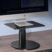 OULAIKE P25 Support pour ordinateur portable réglable et pliable 2-en-1 Support pour ordinateur portable et téléphone en alliage d'aluminium et en métal portable