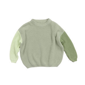 Vêtements tricotés pour bébé assortis aux couleurs, nouveau-né, 100% coton, haut, pull, sweat-shirt, pull tricoté pour enfants - Product Image 3