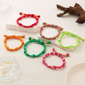 Thanh Nguyên Thanh Viễn Hot Bán Đầy Màu Sắc Dây Vòng Đeo Tay Hai Lớp Có Thể Điều Chỉnh Bện Chủ Đề Vòng Đeo Tay - Product Image 2