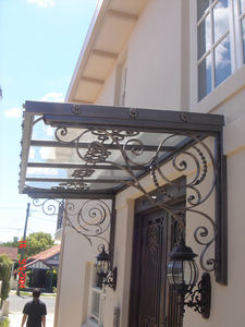 Produits bon marché <span class=keywords><strong>auvent</strong></span> de porte incurvé en fer forgé - Product Image 6