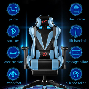 Cadeira Gamer Profissional de Escritório Ergonômica de Alta Qualidade com Apoio para os Pés e Massagem - Product Image 6