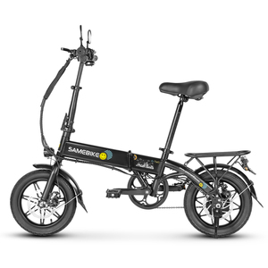 Mini bicicleta eléctrica plegable de 14 pulgadas con marco de acero, envío directo, stock de la UE, 350W, 36V7.8Ah, bicicleta eléctrica de ciudad plegable - Product Image 3
