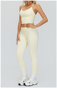 Conjuntos de Ropa Deportiva <span class=keywords><strong>para</strong></span> <span class=keywords><strong>Yoga</strong></span>, Top Cruzado, Sujetador Deportivo, Leggings y Pantalones Cortos de Secado Rápido <span class=keywords><strong>para</strong></span> <span class=keywords><strong>Principiantes</strong></span> - Product Image 3
