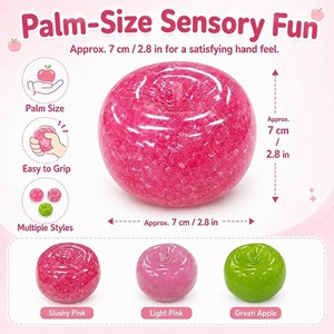 En gros, Jouet de décompression et sensoriel souple en forme de pomme de simulation, à rebond lent, pour décoration de bureau et cadeau - Product Image 2