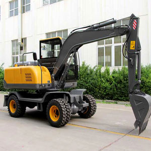 Landwirtschaft licher Obstgarten Gewächshaus technik Gemüse gewächs häuser Mini Bagger lader Hydraulischer Raupen rad schaufel bagger - Product Image 1