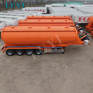 LUYI Nouveau Modèle 2026 <span class=keywords><strong>Remorque</strong></span> Citerne à Ciment en Vrac 4 Essieux 45 Mètres Cubes 4 Compartiments Couleur et Logo Personnalisables Vente Chaude - Product Image 3