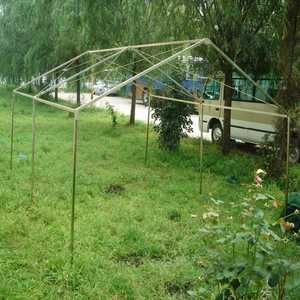 Carpa Personalizada Estilo Africano de Una Habitación, 3mx4m, Doble Capa, Impermeable, para las Cuatro Estaciones, para 10 Personas, Verde Militar/Verde Oliva - Product Image 2